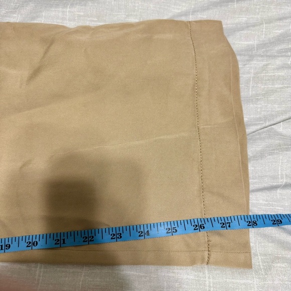 Loft Tan Beige Patch Pocket Wide Leg Pants Size 10 - Picture 9 of 10